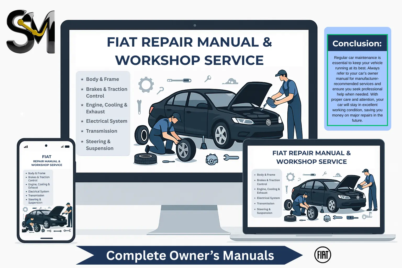 Fiat 124 Spider Coupe 1982 Repair Manual (PDF Download)
