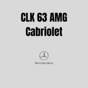 CLK 63 AMG Cabriolet