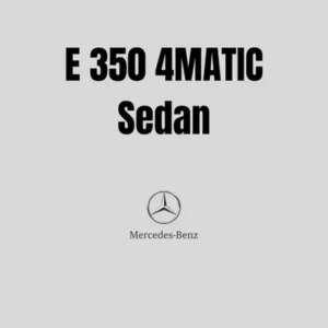 E 350 4MATIC Sedan
