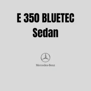E 350 BLUETEC Sedan